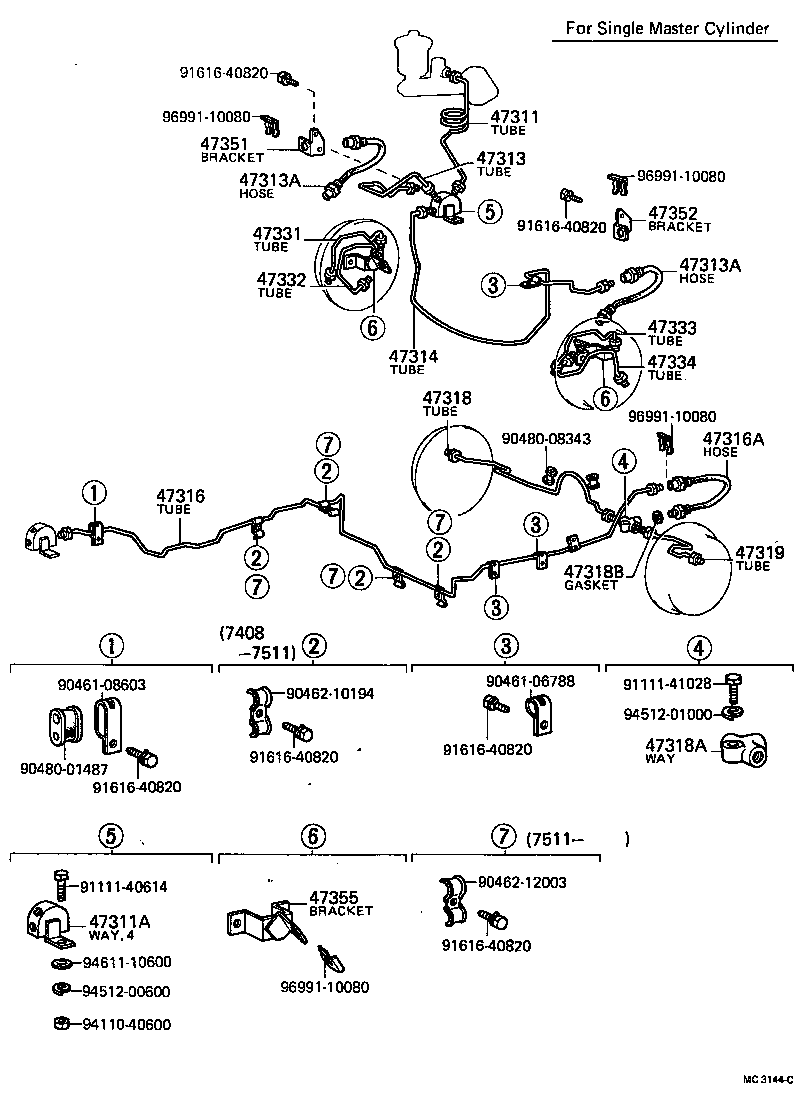  HILUX |  BRAKE TUBE CLAMP