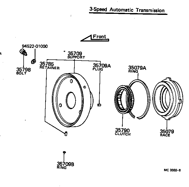  CARINA |  CENTER SUPPORT PLANETARY SUN GEAR ATM