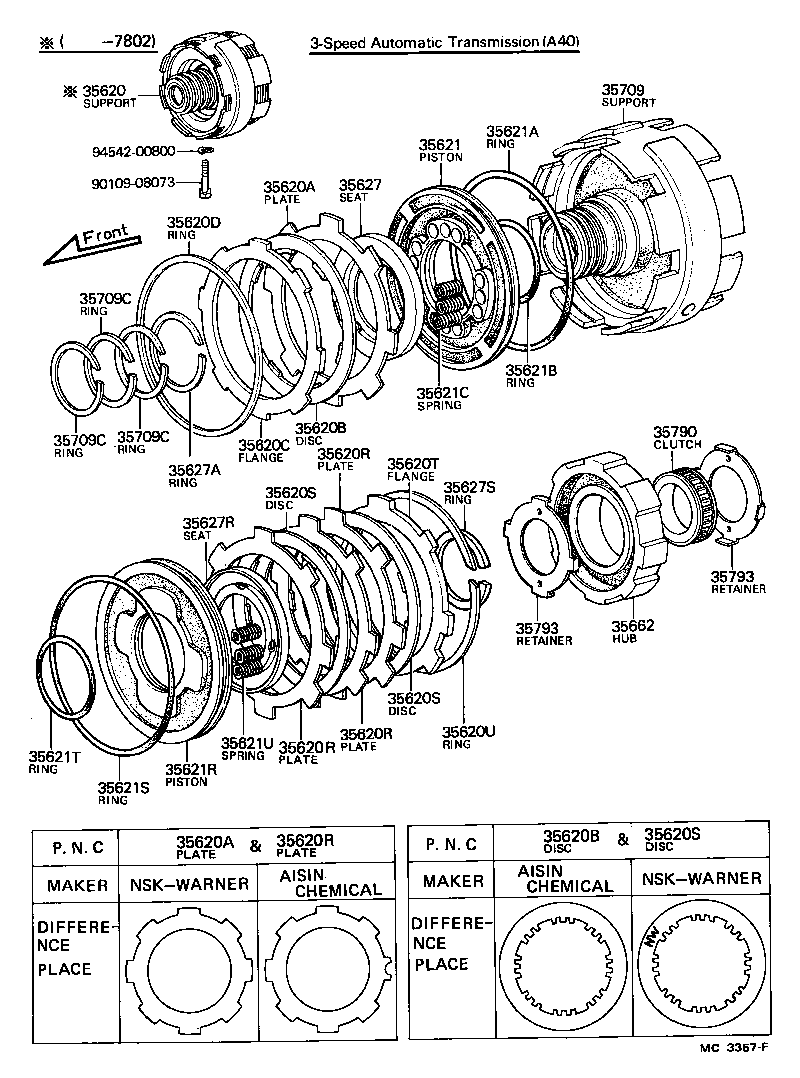  CARINA |  CENTER SUPPORT PLANETARY SUN GEAR ATM