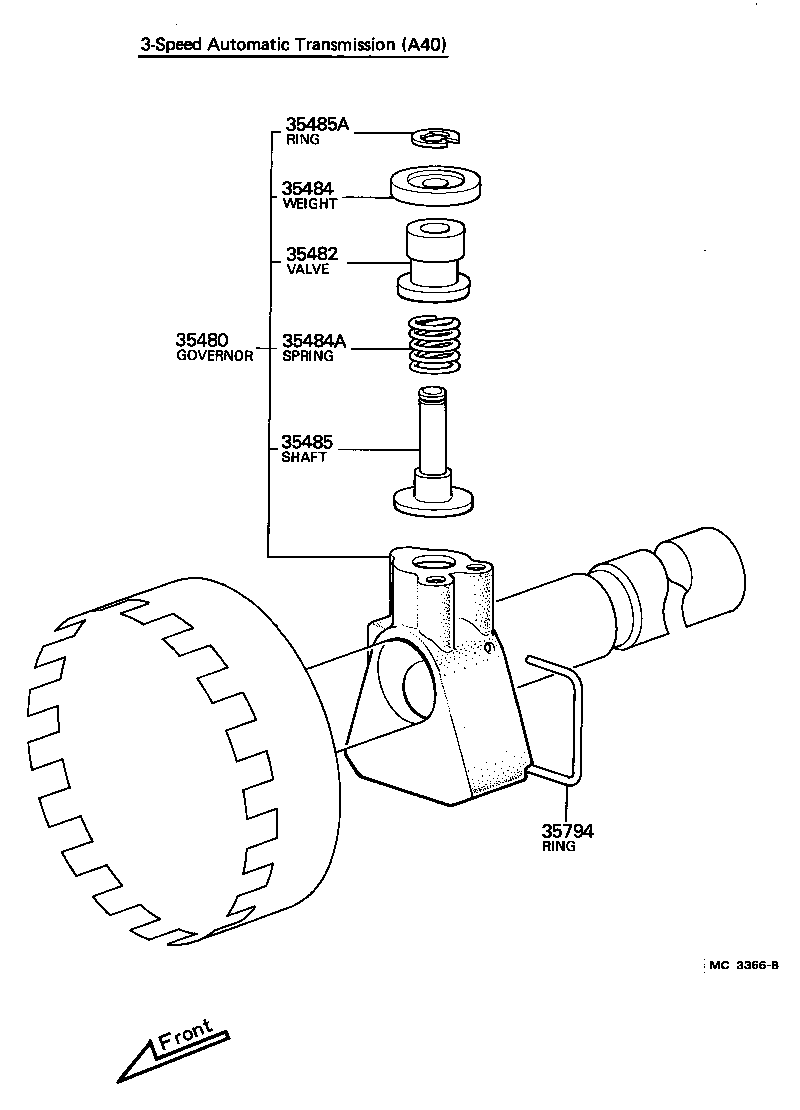  CARINA |  REAR OIL PUMP GOVERNOR ATM