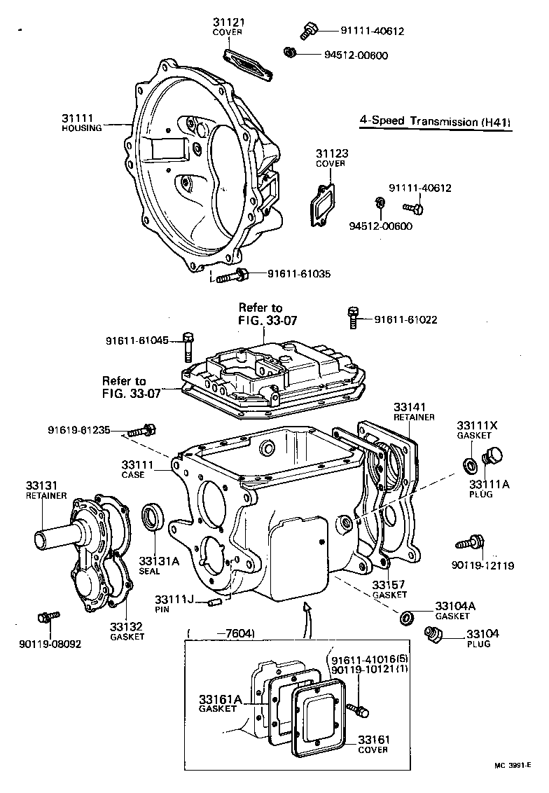  LAND CRUISER 40 45 55 |  CLUTCH HOUSING TRANSMISSION CASE MTM