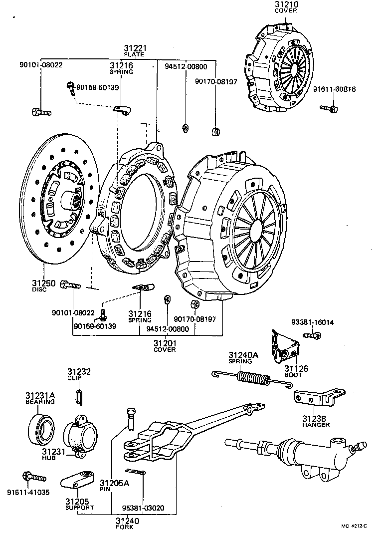  TOYOACE |  CLUTCH RELEASE FORK