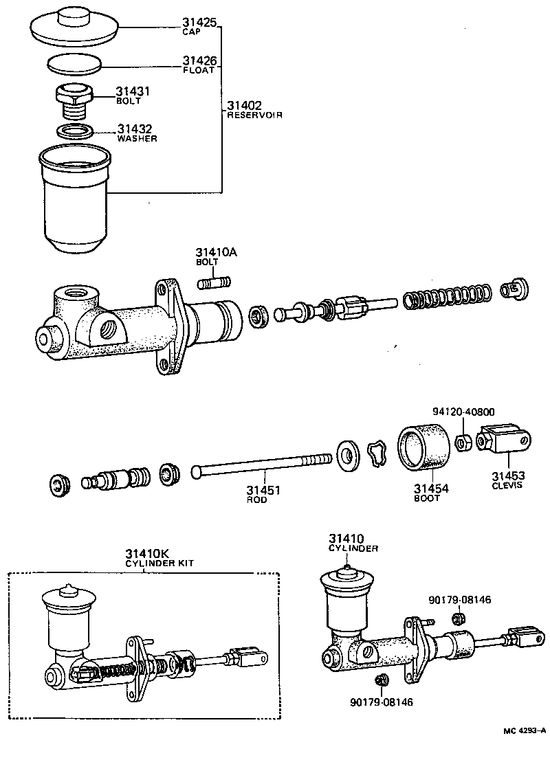  CARINA |  CLUTCH MASTER CYLINDER