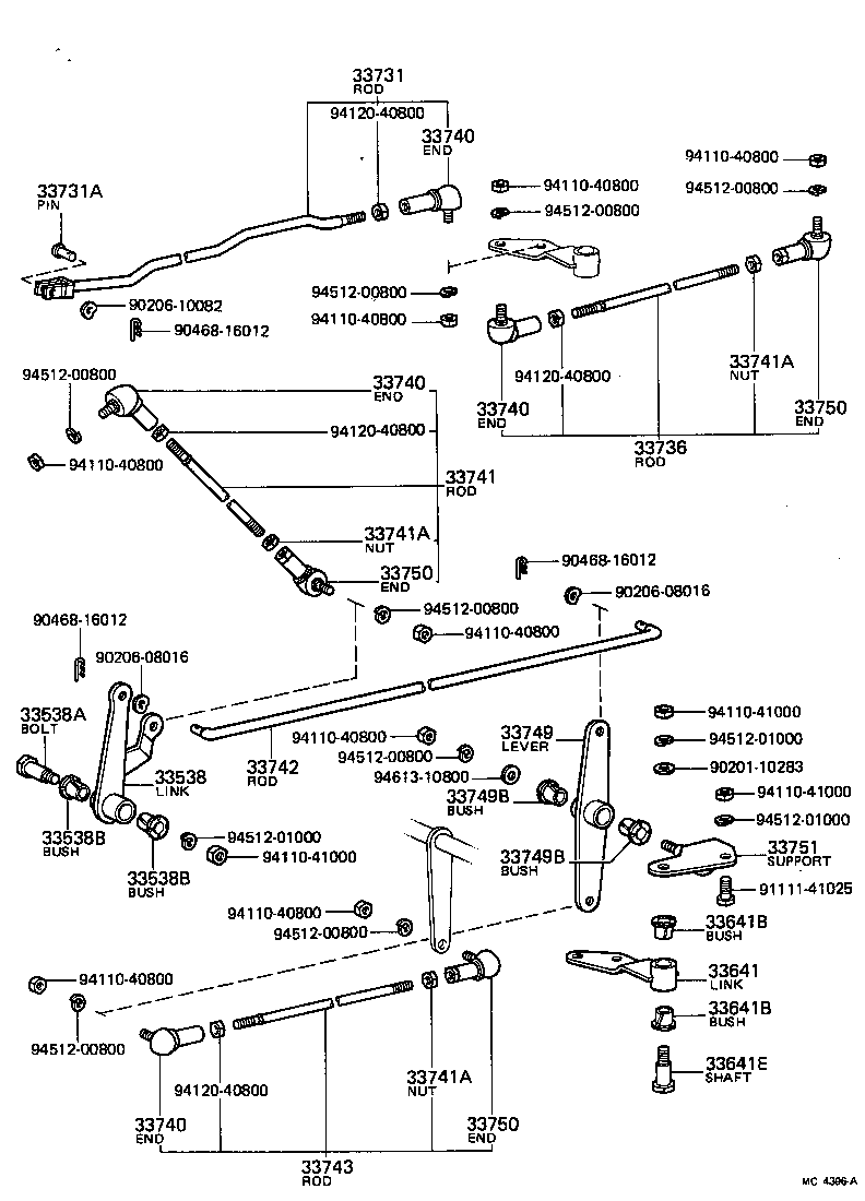  TOYOACE |  CONTROL SHAFT CROSSSHAFT