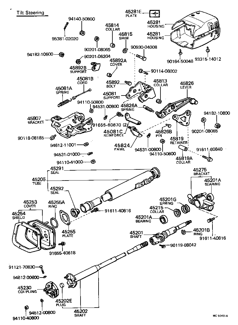  CRESSIDA |  STEERING COLUMN SHAFT