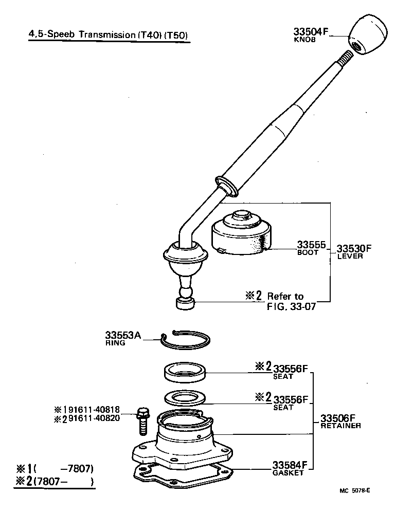  CARINA |  SHIFT LEVER RETAINER