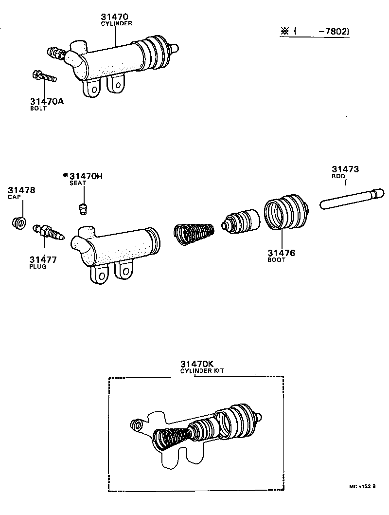  CARINA |  CLUTCH RELEASE CYLINDER