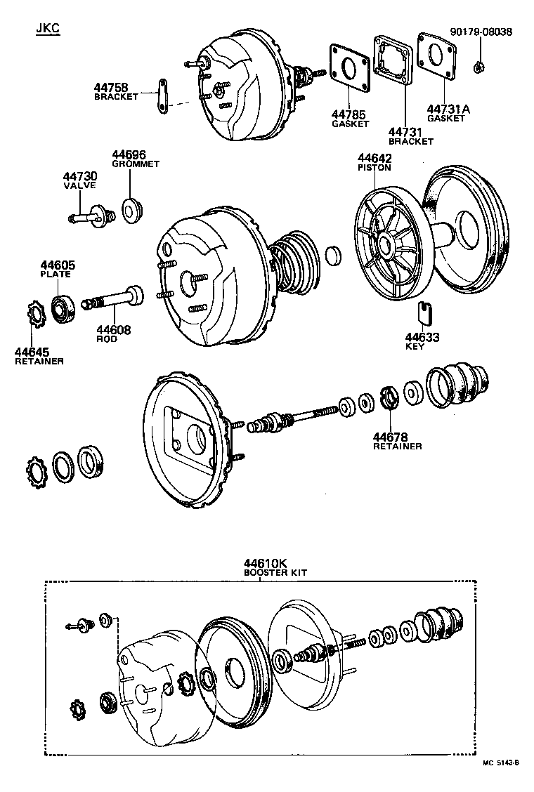  CARINA |  BRAKE BOOSTER VACUUM TUBE