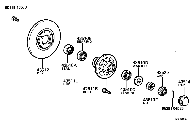  CELICA |  FRONT AXLE HUB