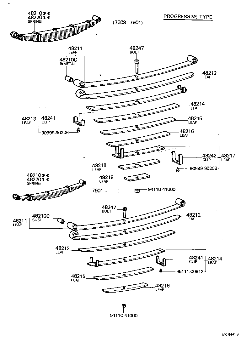  LAND CRUISER 40 45 55 |  REAR SPRING SHOCK ABSORBER