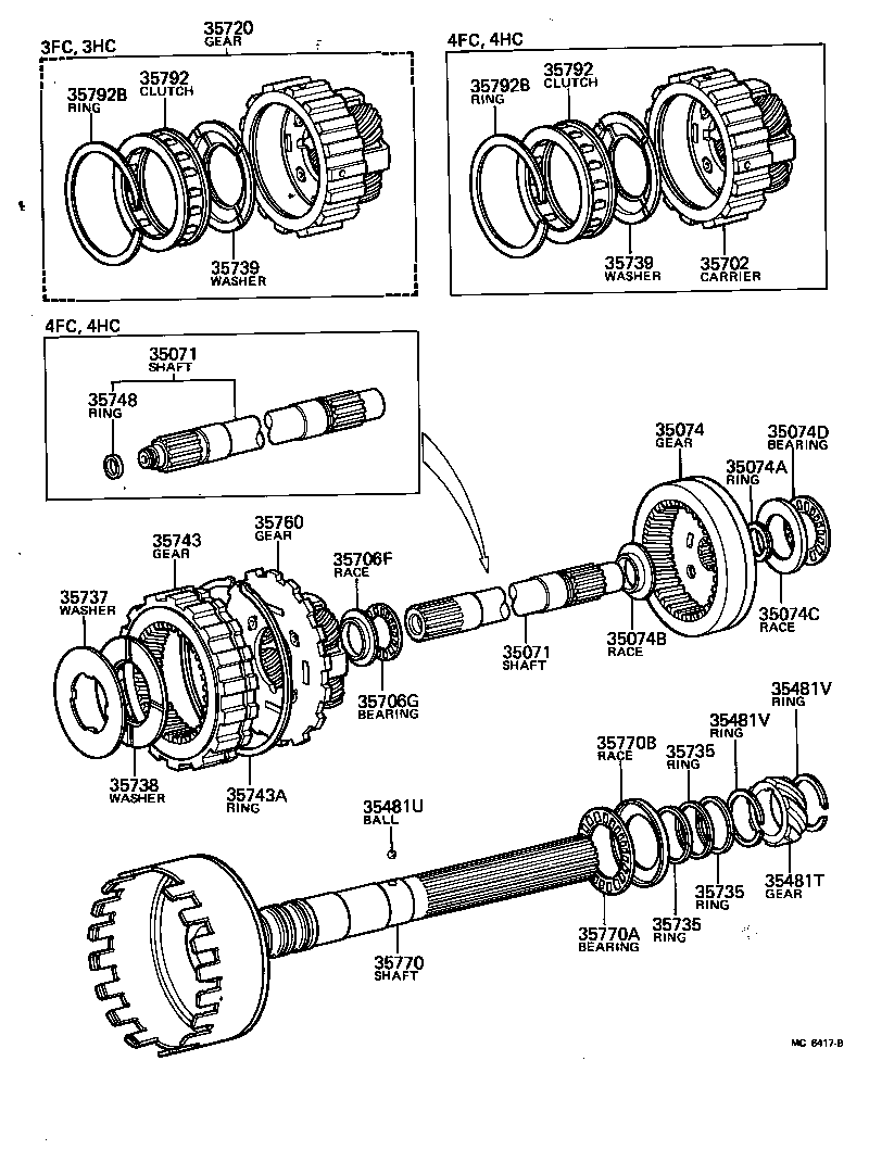  CROWN |  PLANETARY GEAR REVERSE PISTON COUNTER GEAR ATM