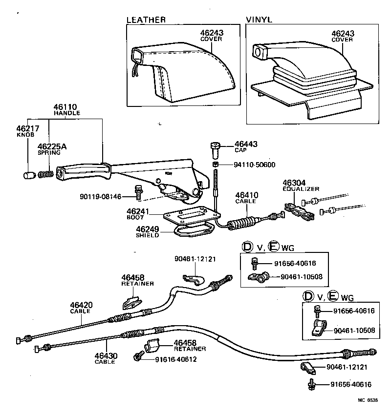  CELICA |  PARKING BRAKE CABLE