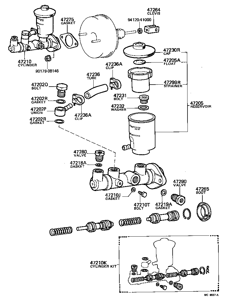  CARINA |  BRAKE MASTER CYLINDER