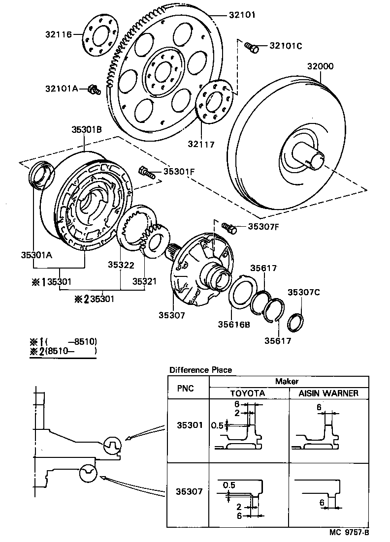  CELICA |  TORQUE CONVERTER FRONT OIL PUMP CHAIN ATM