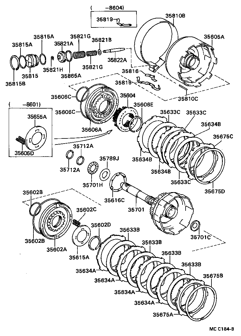  CELICA |  BRAKE BAND MULTIPLE DISC CLUTCH ATM