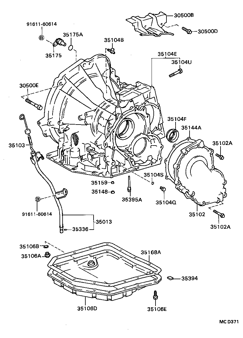  TERCEL |  TRANSMISSION CASE OIL PAN ATM