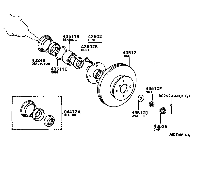  CELICA |  FRONT AXLE HUB