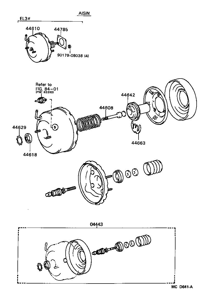  TERCEL |  BRAKE BOOSTER VACUUM TUBE