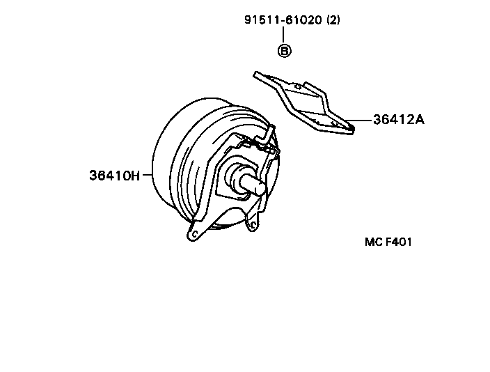  CAMRY |  DIAPHRAGM CYLINDER TRANSFER VACUUM ACTUATOR
