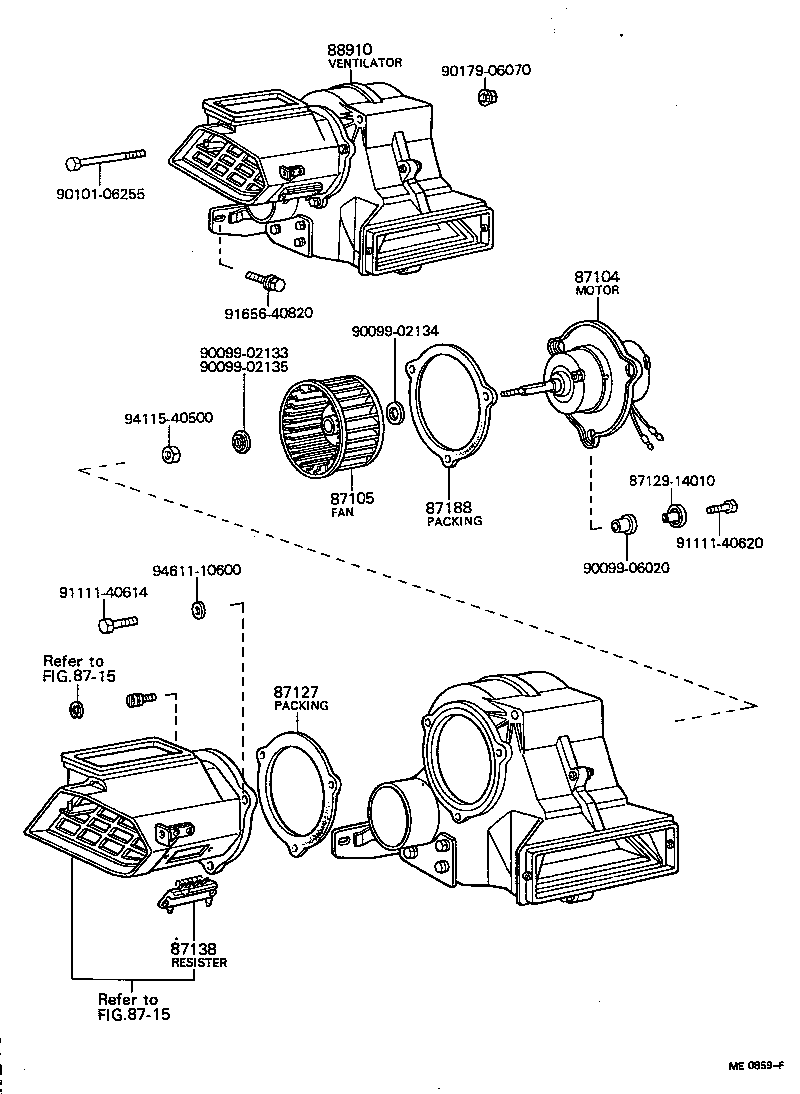  CARINA |  HEATING AIR CONDITIONING HEATER UNIT BLOWER