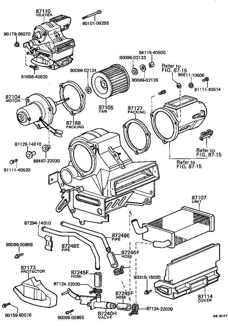  CARINA |  HEATING AIR CONDITIONING HEATER UNIT BLOWER