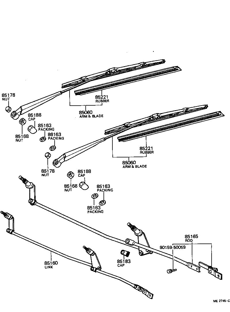  CARINA |  WINDSHIELD WIPER