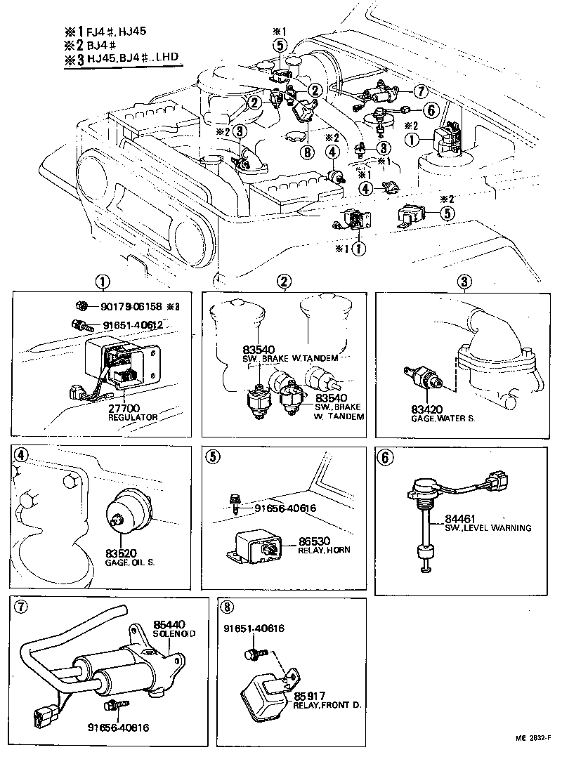  LAND CRUISER 40 45 55 |  SWITCH RELAY COMPUTER