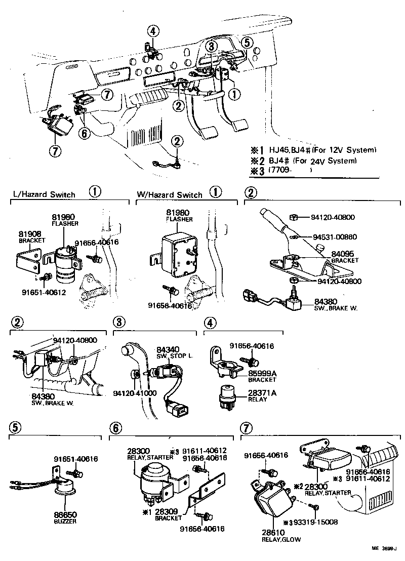  LAND CRUISER 40 45 55 |  SWITCH RELAY COMPUTER