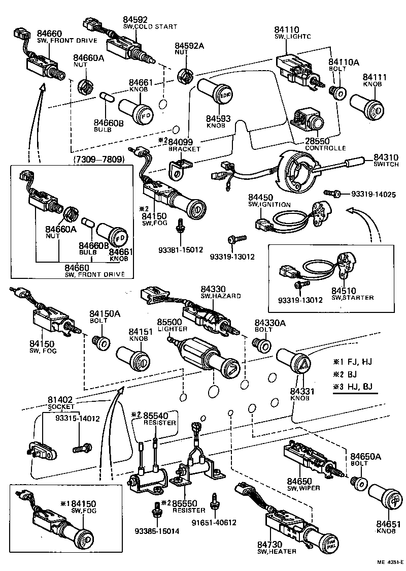  LAND CRUISER 40 45 55 |  SWITCH RELAY COMPUTER
