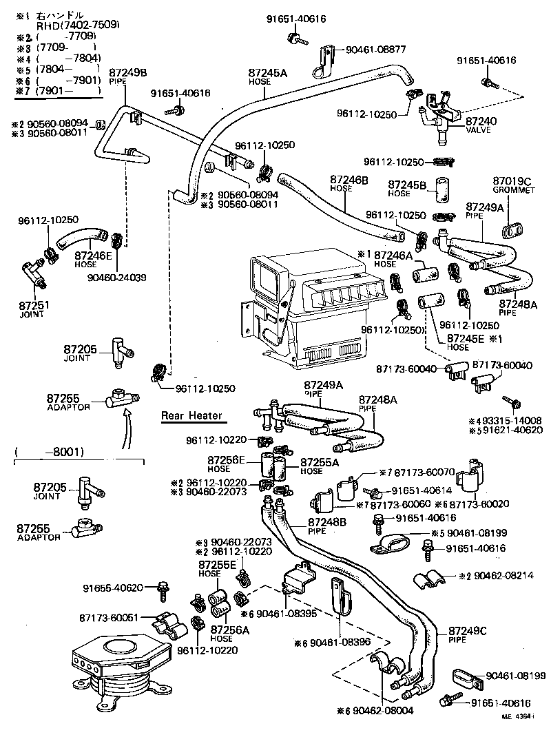  LAND CRUISER 40 45 55 |  HEATING AIR CONDITIONING WATER PIPING