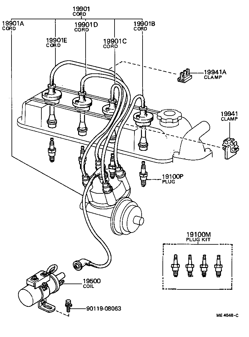  CARINA |  IGNITION COIL SPARK PLUG