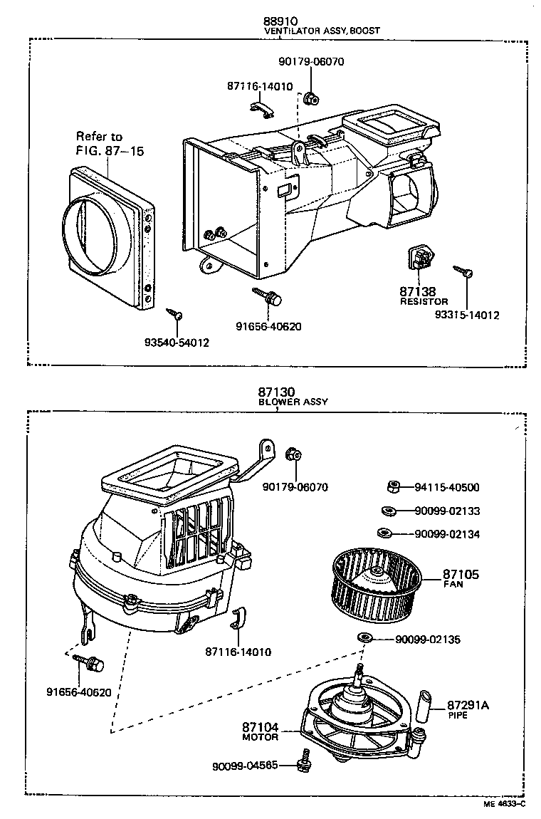  CARINA |  HEATING AIR CONDITIONING HEATER UNIT BLOWER
