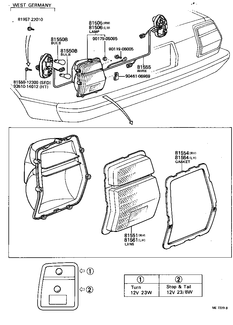  CRESSIDA |  REAR COMBINATION LAMP