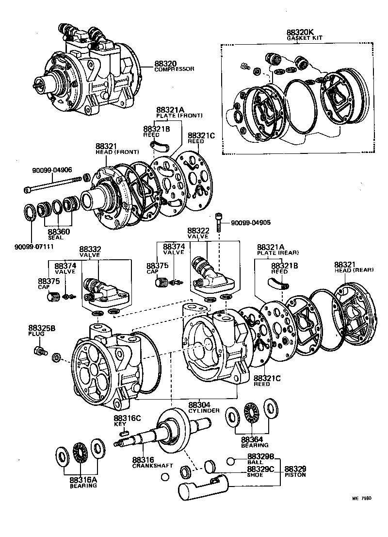  CELICA |  HEATING AIR CONDITIONING COMPRESSOR
