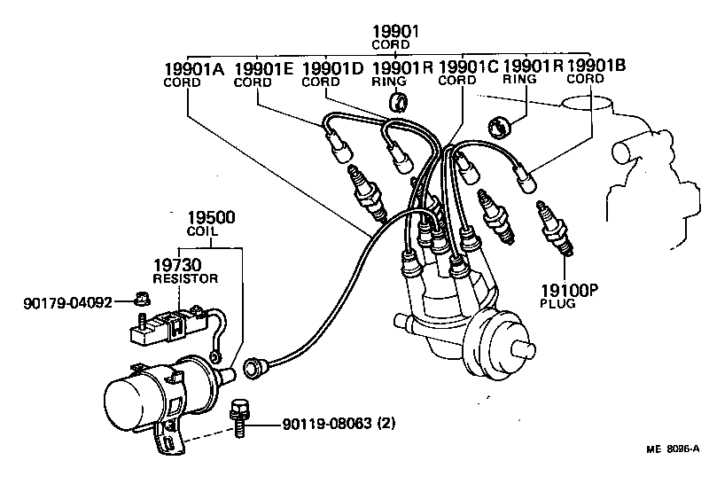  CROWN |  IGNITION COIL SPARK PLUG