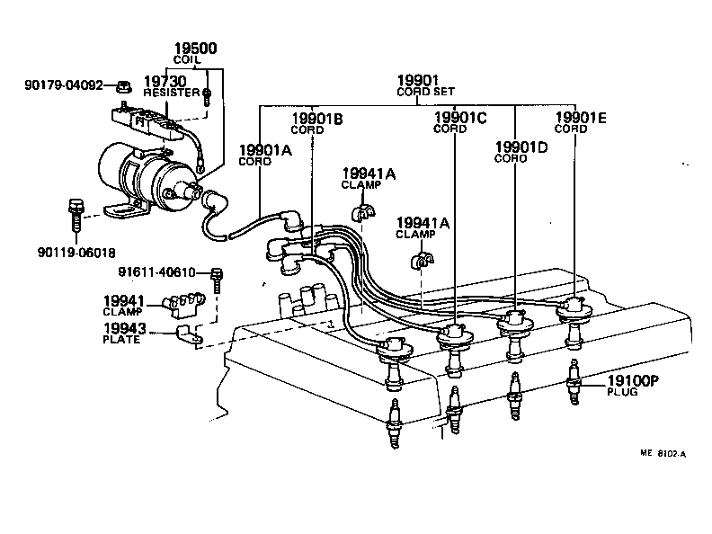  CELICA |  IGNITION COIL SPARK PLUG