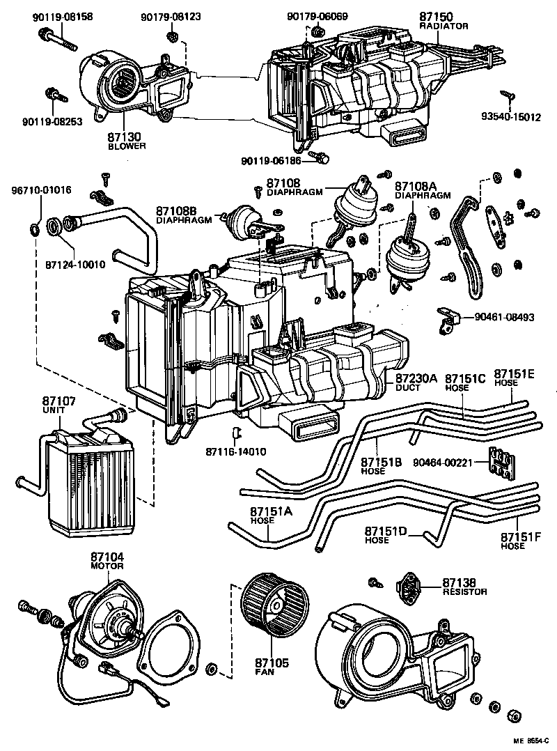  CROWN |  HEATING AIR CONDITIONING HEATER UNIT BLOWER