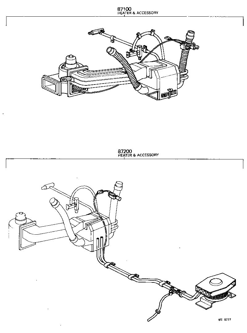  LAND CRUISER 40 45 55 |  HEATING AIR CONDITIONING SET