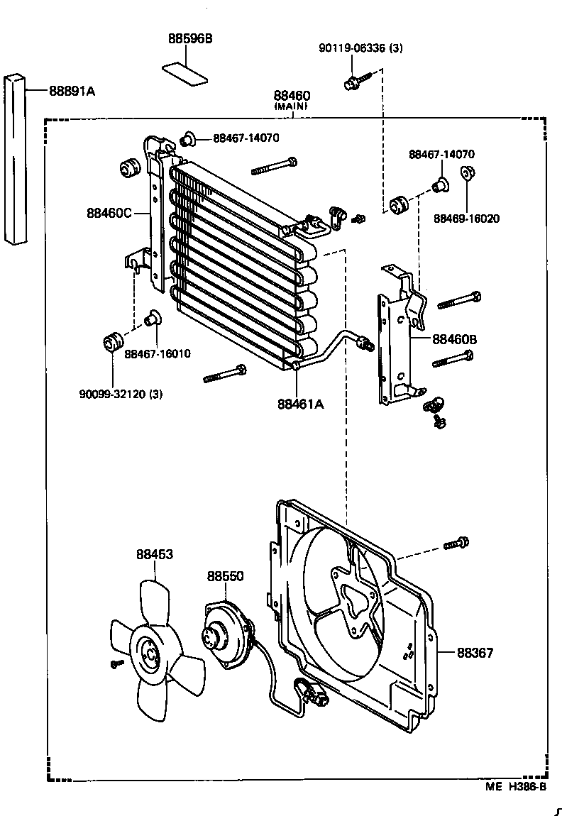  TERCEL |  HEATING AIR CONDITIONING COOLER PIPING