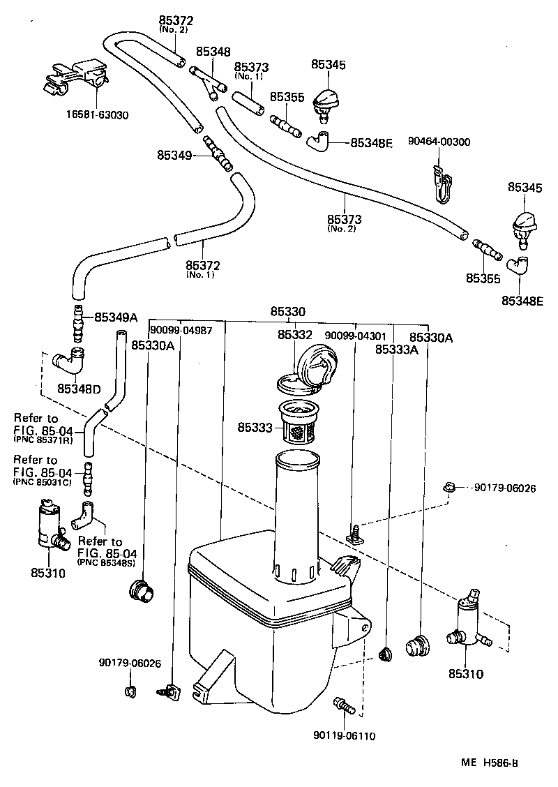  CAMRY |  WINDSHIELD WASHER