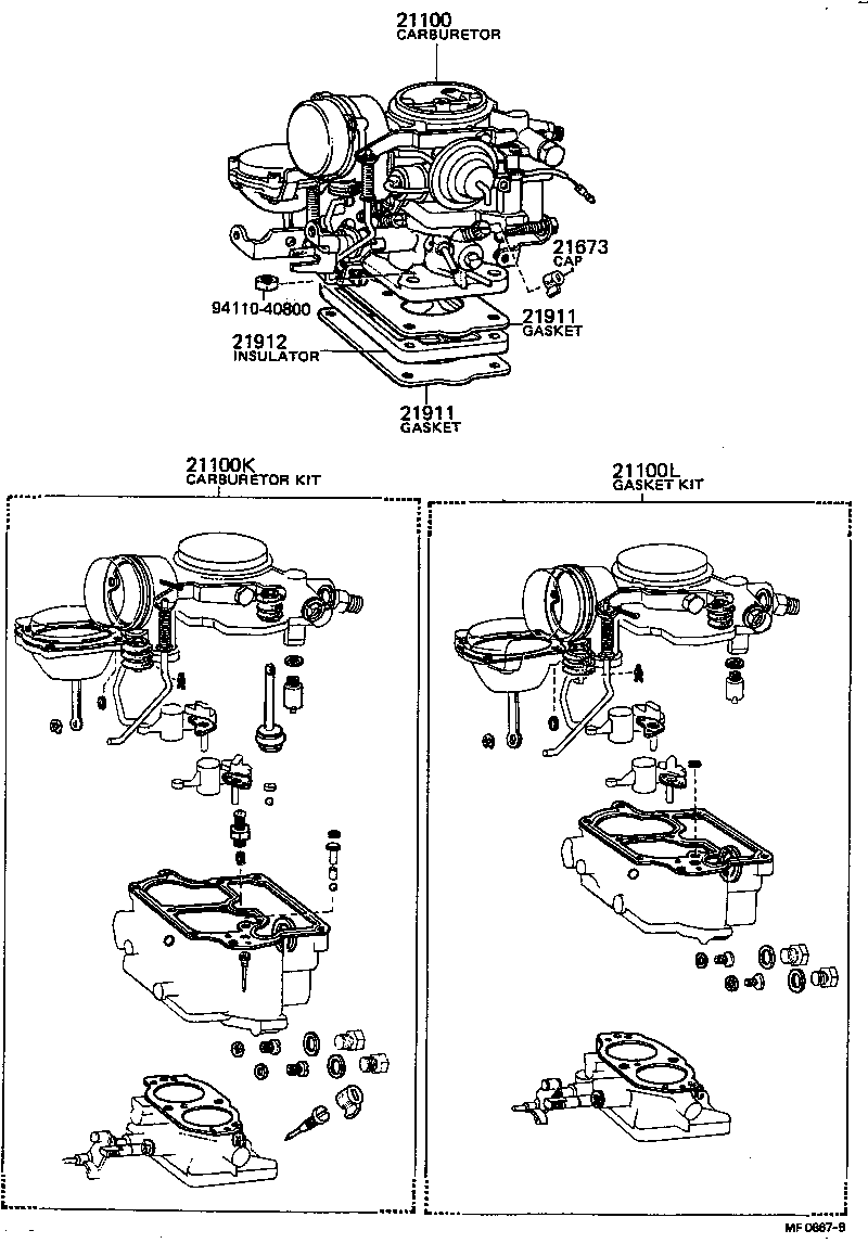 CARINA |  CARBURETOR ASSEMBLY