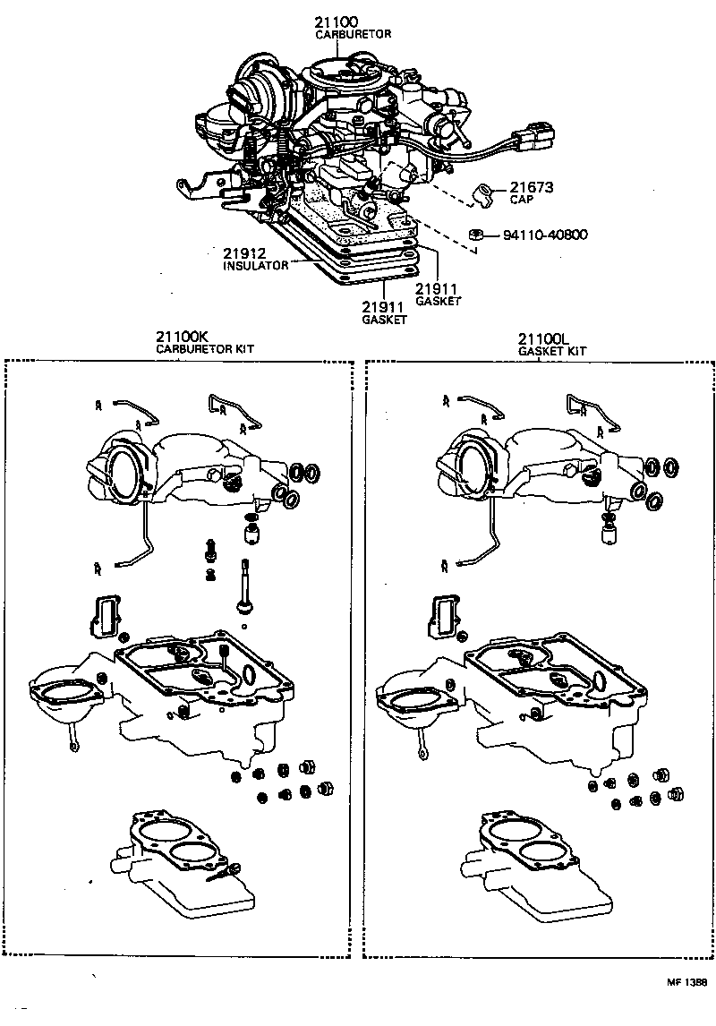  COROLLA TRUENO |  CARBURETOR ASSEMBLY