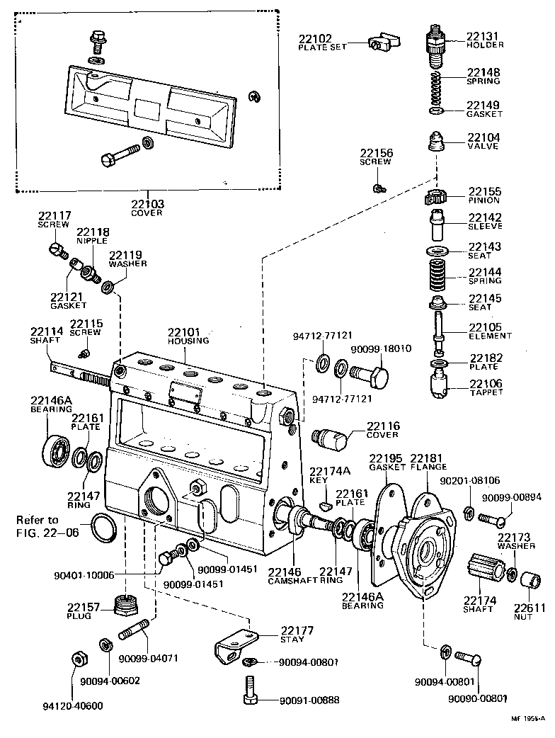  LAND CRUISER 40 45 55 |  INJECTION PUMP BODY