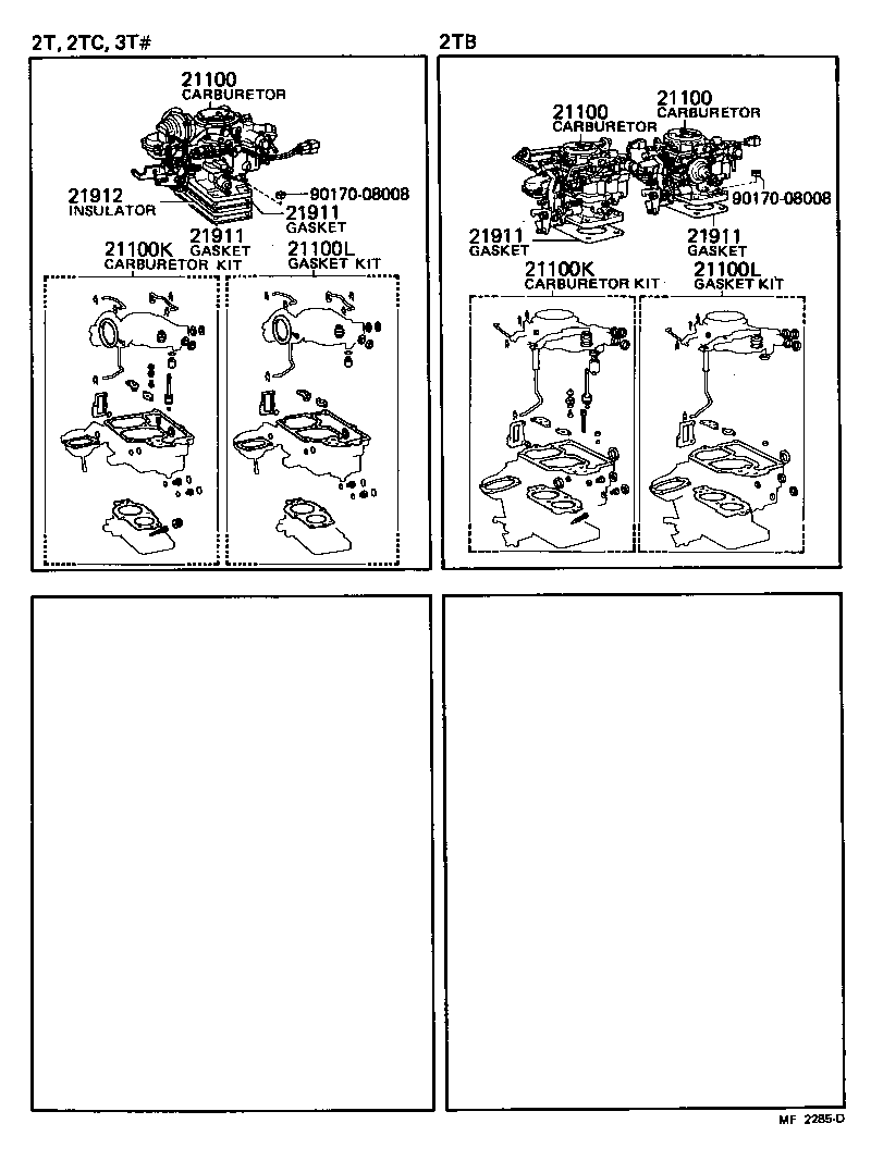  CARINA |  CARBURETOR ASSEMBLY