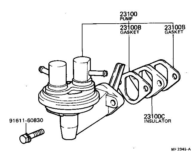  CRESSIDA |  FUEL PUMP PIPE