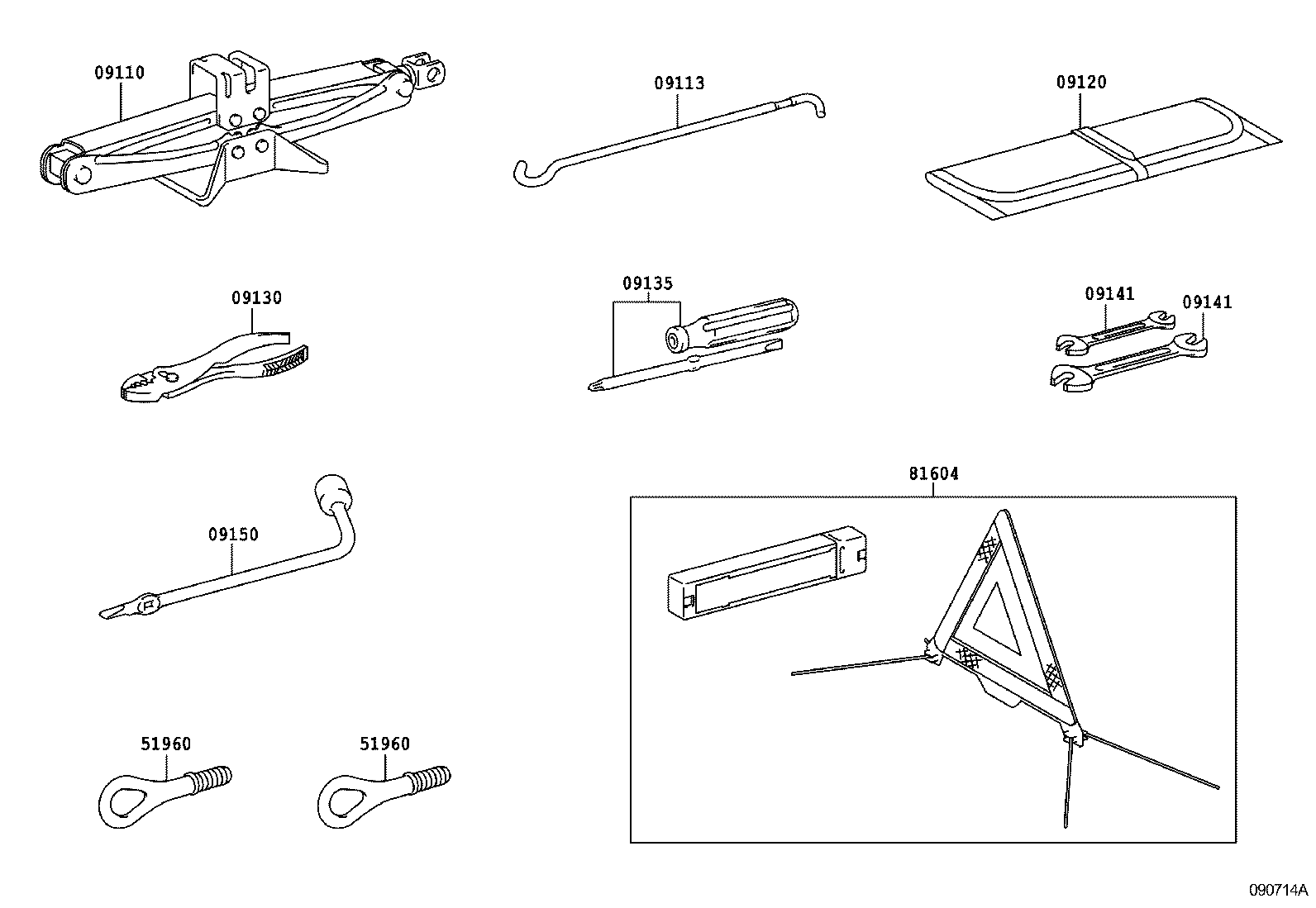  RAV4 CHINA |  STANDARD TOOL