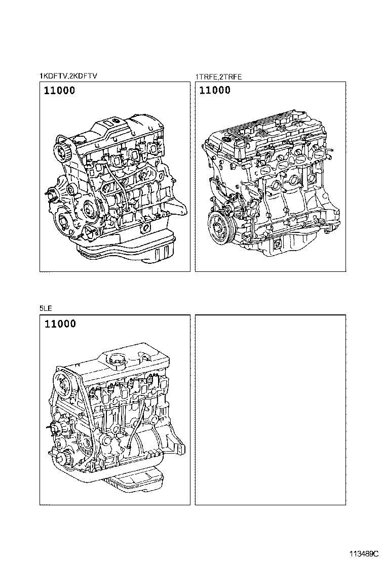  HIACE |  PARTIAL ENGINE ASSEMBLY