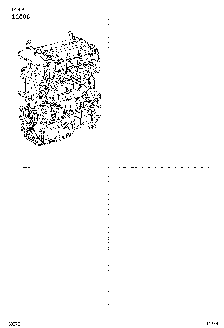  AURIS UKP |  PARTIAL ENGINE ASSEMBLY