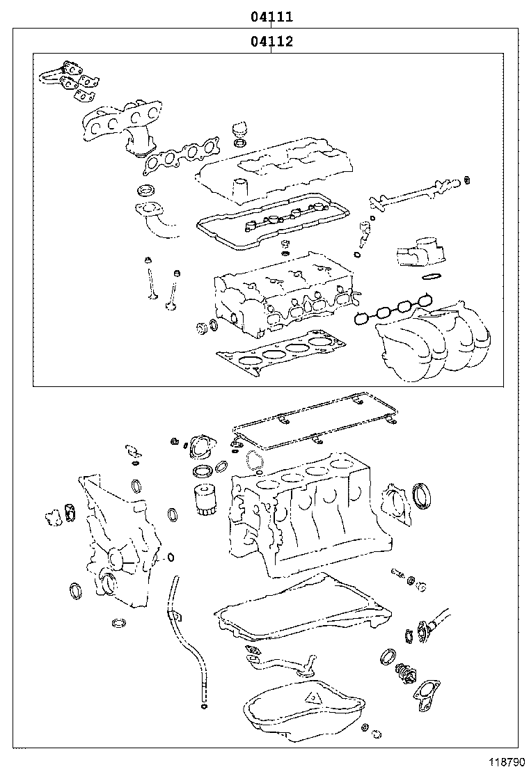  HIACE |  ENGINE OVERHAUL GASKET KIT