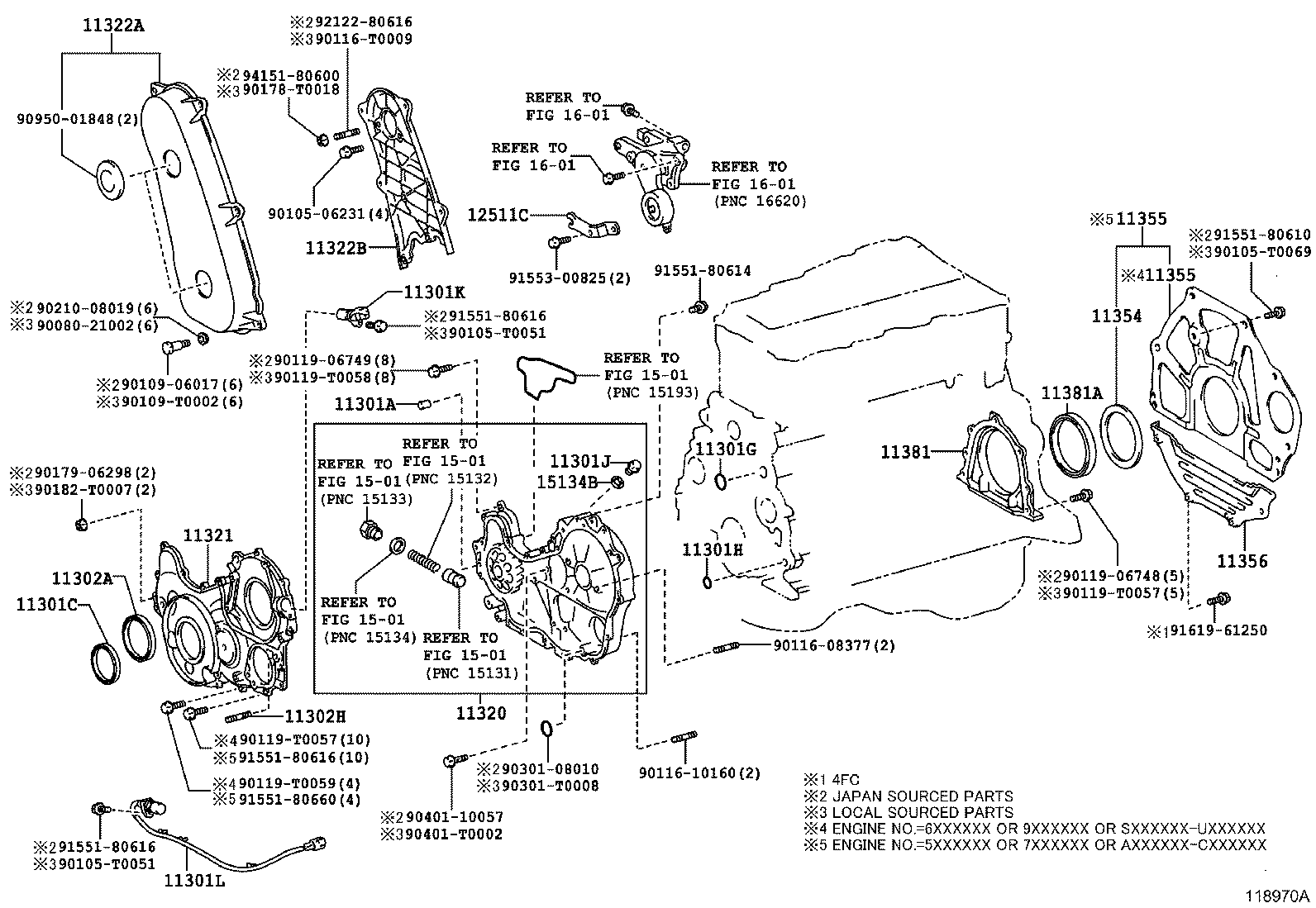  HIACE |  TIMING GEAR COVER REAR END PLATE